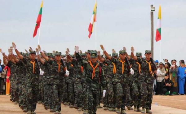 ဌာနချုပ်လွယ်တိုင်းလျန်းရှိ RCSS/SSA တပ်သားများ