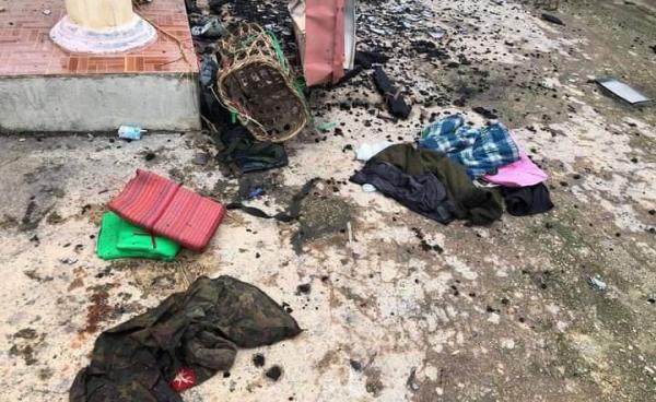 ဖယ်ခုံမြို့အတွင်း စစ်ကောင်စီ ဝင်ရောက်မွှေနှောက်သွားသည့် ပုံ