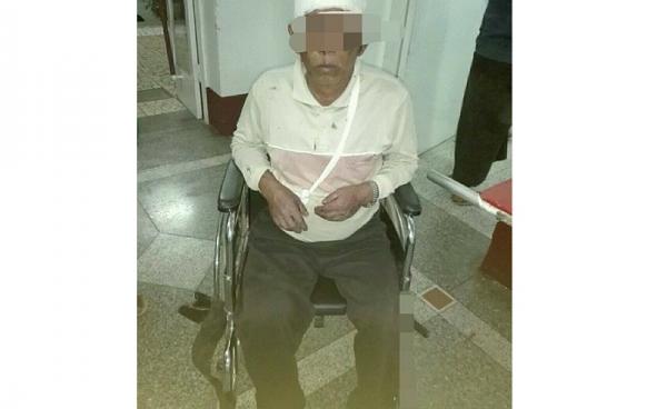 အရိုက်ခံရသည့် ထိကလိုင်းရွာသား ဦးထွန်းအောင်