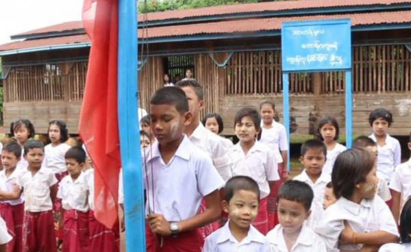 A Mon National School, attended by Mon children