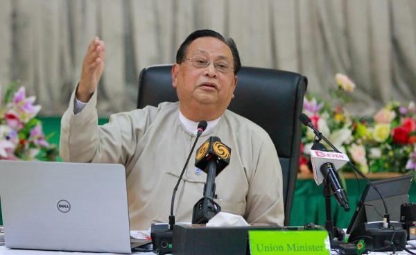 လျှပ်စစ်နှင့်စွမ်းအင်ဝန်ကြီး ဦးဝင်းခိုင်(ဓာတ်ပုံ- မင်းမင်း/မဇ္ဈိမ)