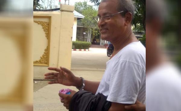 ARG ဥက္ကဋ္ဌ ဦးဘအေးကို စွဲချက်မတင်နိုင်၍ ပြန်လွှတ်ပေးခဲ့သော်လည်း တခြားဖမ်းဆီးခံထားရသူများမှာ လွတ်မြောက်လာခြင်းမရှိသေးပေ။ ဓာတ်ပုံ - ဦးသန်းထွန်း