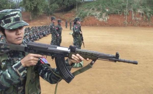 An Arakan Army rebel soldier at an undisclosed location. Photo: Youtube