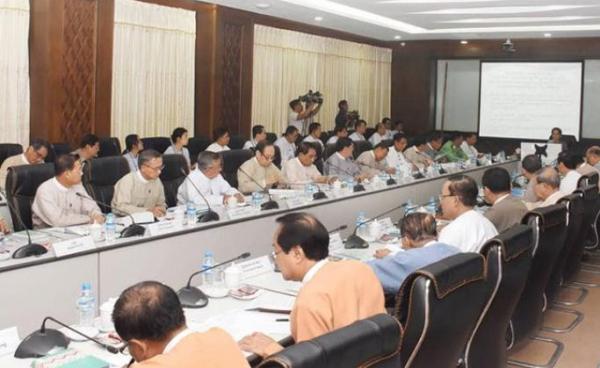 State Counsellor attends 1st meeting of Steering Committee for Implementation of BRI. Photo: Myanmar State Counsellor Office