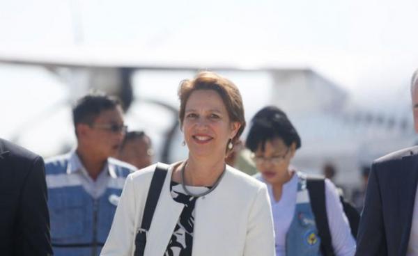 The UN Special Envoy for Myanmar Christine Schraner Burgener is visiting Rakhine State on 22 January and 24 January. Photo: Nyunt Win/EPA
