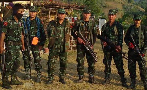 နာဂအမျိုးသားဆိုရှယ်လစ်ကောင်စီ-ကပ္ပလန်(NSCN-K)တပ်ဖွဲ့ကို တွေ့ရစဉ်(ပုံ-News 18 INDIA) 