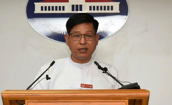 သမ္မတရုံးပြောရေးဆိုခွင့်ရှိသူ ဦးဇော်ဌေး (ဓာတ်ပုံ - MOI)