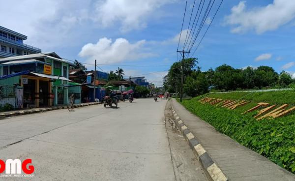 ကျောက်တော်မြို့ တွင်း တစ်နေရာအား မြင်ကွင်း။