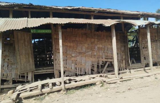 ဓာတ်ပုံ - (ENWA) နန်းယွန်းမြို့နယ်အတွင်းရှိ စာသင်ကျောင်းဆောင် တစ်ခုကို တွေ့ရစဉ် 