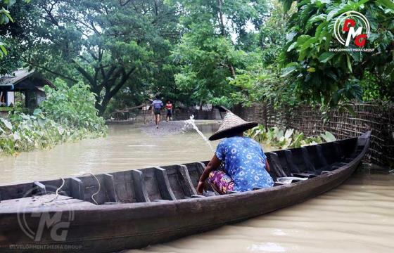 ဓာတ်ပုံ - (DMG / ပန်းမြောင်းကြီးချောင်းဒေသရှိ ဒေသခံအချို့အား ဇူလိုင်လအတွင်း တွေ့ရစဉ်။)