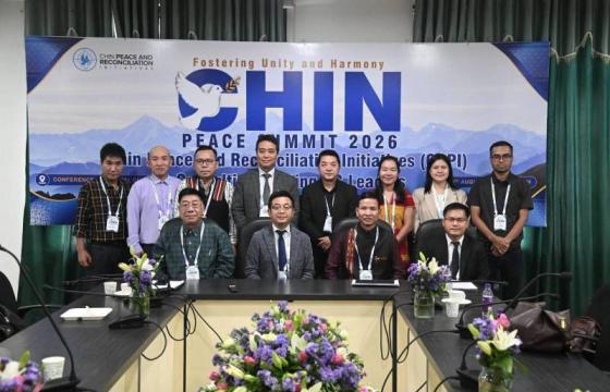 အိုက်ဇောလ်မြို့တွင် ချင်းတော်လှန်ရေးအဖွဲ့များ တွေ့ဆုံပွဲမြင်ကွင်း။