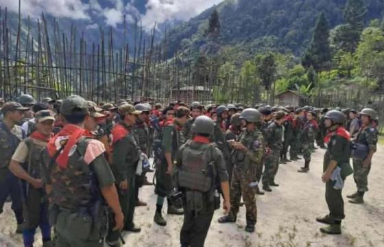 ဓာတ်ပုံ - (ပူတာအိုဒေသအတွင်း တွေ့ရသည့် တန်ဂူးတန်ရဝမ် ပြည်သူ့စစ်အဖွဲ့ / Crd)