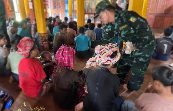ဓာတ်ပုံ - (RCSS ထံ ဘက်ပြောင်းခိုလှုံလာသည့် PNLA တပ်ဖွဲ့ဝင်နှင့် မိသားစုဝင်များ / Tai Freedom)