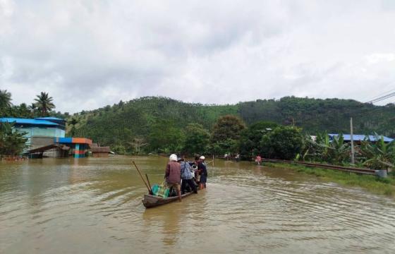 ရေကြီးရေလွှမ်းမိုးမှု မြင်ကွင်းတစ်ခု။ / CJ