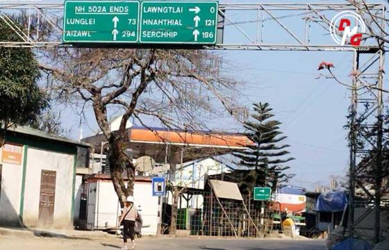 လောင်တလိုင်မြို့ တစ်နေရာကို ၂၀၂၅ ခုနှစ်အတွင်း တွေ့ရစဉ်။ / DMG