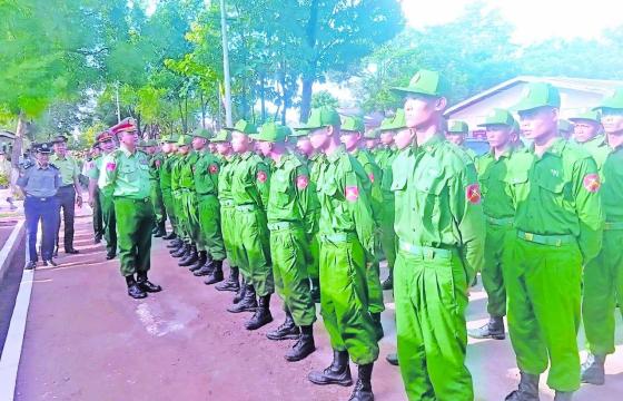 ပြည်သူ့စစ်မှုထမ်း သင်တန်းအမှတ်စဉ် (၂၈) သင်တန်းဖွင့်ပွဲပုံ။ / (ဓါတ်ပုံ - CINCDS Myanmar)