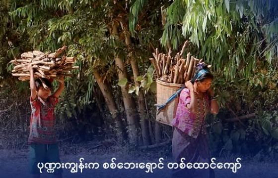 ထင်းခုတ်၍ ပြန်လာကြသည့် ပုဏ္ဏားကျွန်းမြို့နယ်၊ သဲတော်စစ်ဘေးရှောင်များအား ယခုလအတွင်း တွေ့ရစဉ်။