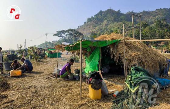 ပုဏ္ဏားကျွန်းမြို့နယ်အတွင်းက စစ်ဘေးရှောင်များအား ဇန်နဝါရီလကုန်ပိုင်းက တွေ့ရစဉ်။