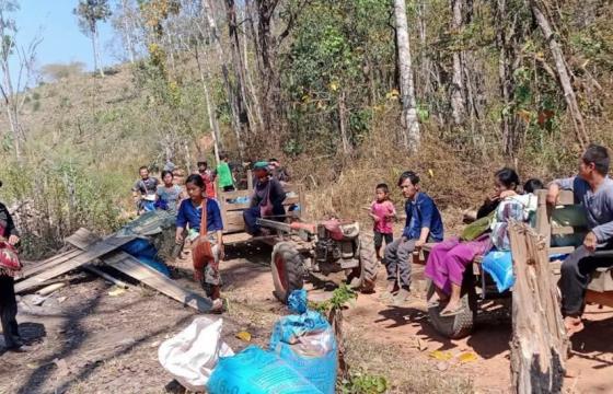 ဒူးသထူခရိုင်တွင် လေကြောင်းရန်ကြောင့် ကျေးရွာ (၆) ရွာထက်မနည်း တိမ်းရှောင်နေရ