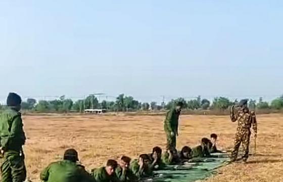 Online footage of Rohingya Muslim youths undergoing military training