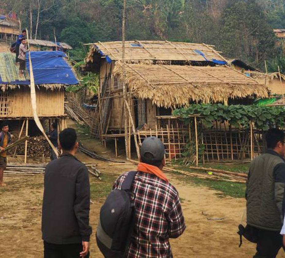 A displacement camp near the Chin State-India border. 