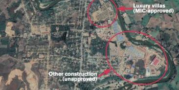 Google Image of Shwe Kokko, casino complex development project (to be).