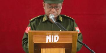 ဓါတ်ပုံ - KIO ပြန်ကြားရေးတာဝန်ခံ ဗိုလ်မှူးကြီး နော်ဘူ