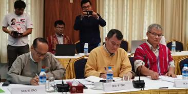 Photo by – Hla Maung Shwe/ NCA EAO’s meeting, Yangon 10/9/2019