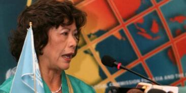 UN Special Envoy of the Secretary-General on Myanmar (Special Envoy), Dr. Noeleen Heyzer. Photo: AFP