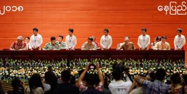 ပြည်ထောင်စုသဘောတူစာချုပ်အစိတ်အပိုင်း(၂) ချုပ်ဆိုစဉ်(photo: MSCO)